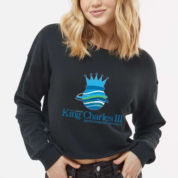King Charles III Improvement District Cropped Pullover Crew