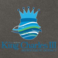 King Charles III Improvement District Cotton Canvas Backpack