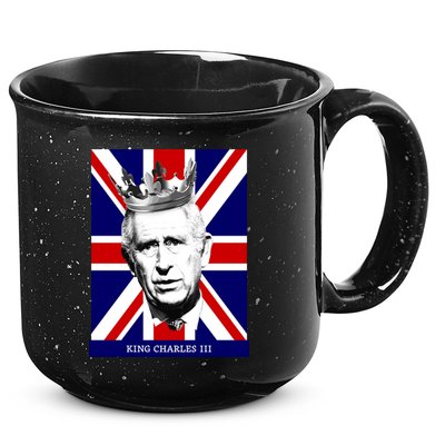 King Charles Iii Funny Gift Union Jack Royal Family Great Gift 15oz Campfire Ceramic Mug