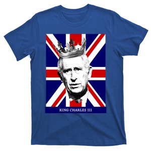 King Charles Iii Funny Gift Union Jack Royal Family Great Gift T-Shirt