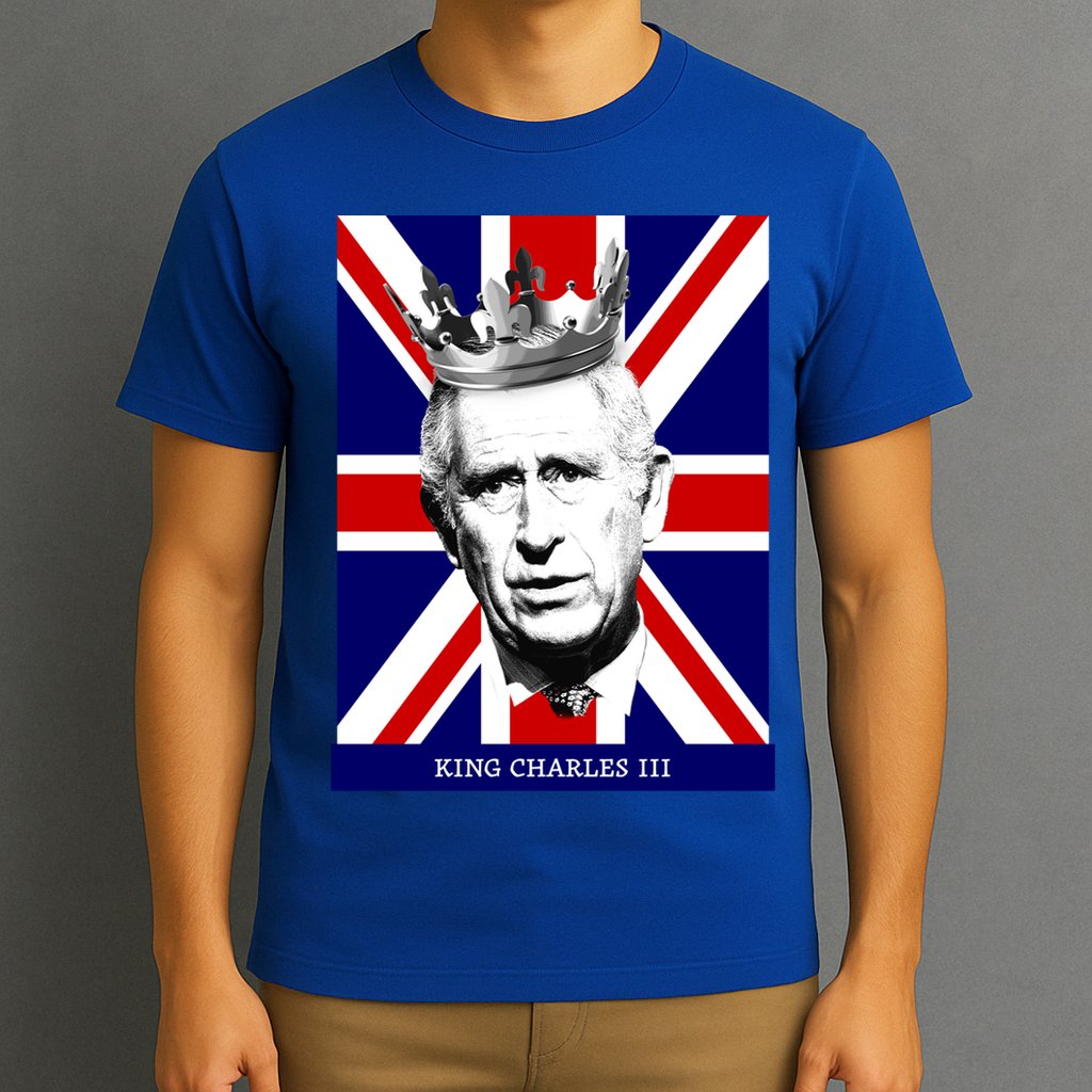 King Charles Iii Funny Gift Union Jack Royal Family Great Gift T-Shirt