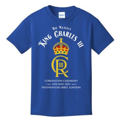 King Charles Iii 6 May Coronation Watch Party Souvenir Gift Kids T-Shirt