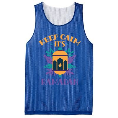 Keep Calm Its Ramadan Muslim Kareem Mubarak Eid Gift Mesh Reversible Basketball Jersey Tank