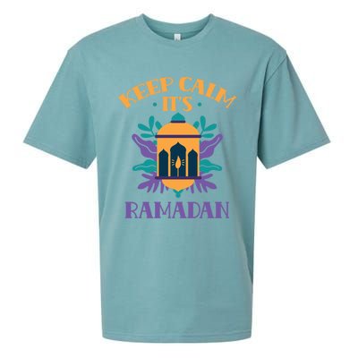 Keep Calm Its Ramadan Muslim Kareem Mubarak Eid Gift Sueded Cloud Jersey T-Shirt