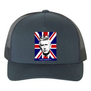 King Charles Iii Gift Union Jack Royal Family Gift Yupoong Adult 5-Panel Trucker Hat