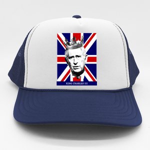 King Charles Iii Gift Union Jack Royal Family Gift Trucker Hat