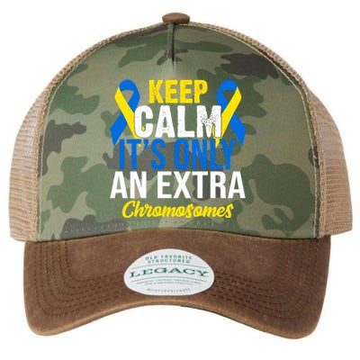 Keep Calm Its Only An Extra Chromosomes Down Syndrome Legacy Tie Dye Trucker Hat