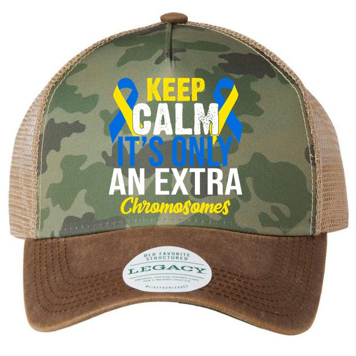 Keep Calm Its Only An Extra Chromosomes Down Syndrome Legacy Tie Dye Trucker Hat