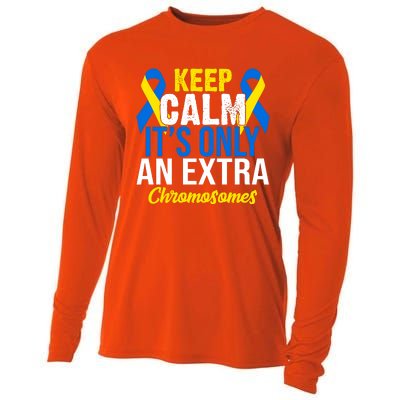 Keep Calm Its Only An Extra Chromosomes Down Syndrome Cooling Performance Long Sleeve Crew