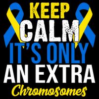 Keep Calm Its Only An Extra Chromosomes Down Syndrome Drawstring Bag