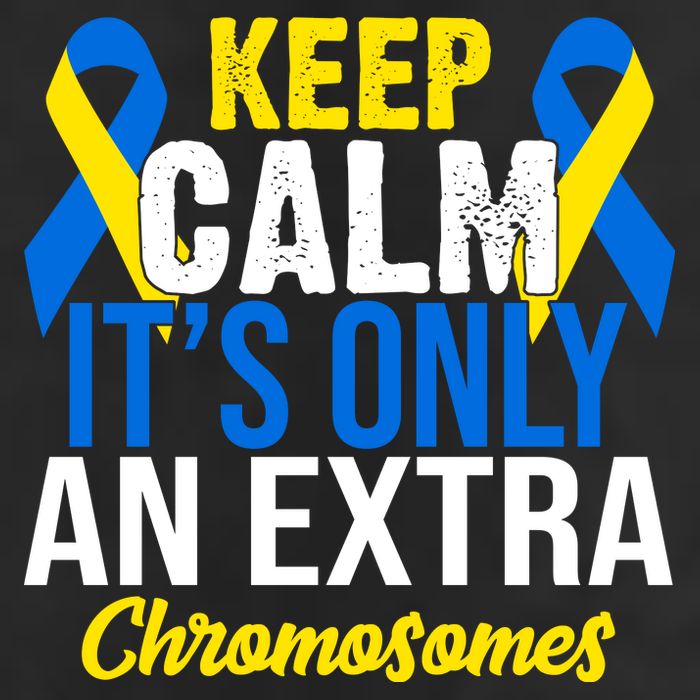 Keep Calm Its Only An Extra Chromosomes Down Syndrome Premium Pullover Hoodie