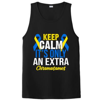 Keep Calm Its Only An Extra Chromosomes Down Syndrome PosiCharge Competitor Tank
