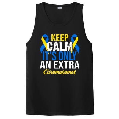 Keep Calm Its Only An Extra Chromosomes Down Syndrome PosiCharge Competitor Tank