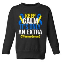 Keep Calm Its Only An Extra Chromosomes Down Syndrome Toddler Sweatshirt