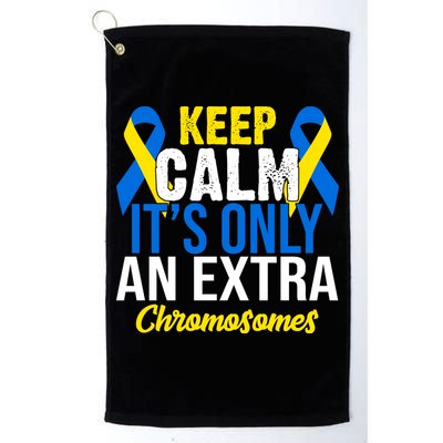 Keep Calm Its Only An Extra Chromosomes Down Syndrome Golf Towel