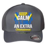 Keep Calm Its Only An Extra Chromosomes Down Syndrome Flexfit Unipanel Trucker Cap