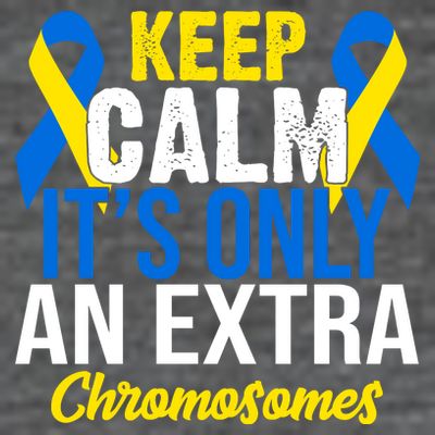 Keep Calm Its Only An Extra Chromosomes Down Syndrome T-Shirt