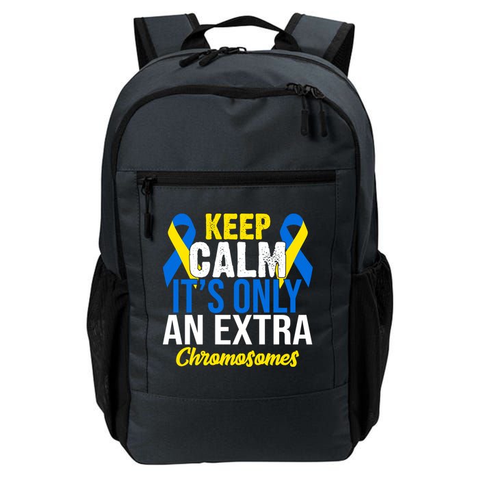 Keep Calm Its Only An Extra Chromosomes Down Syndrome Backpack
