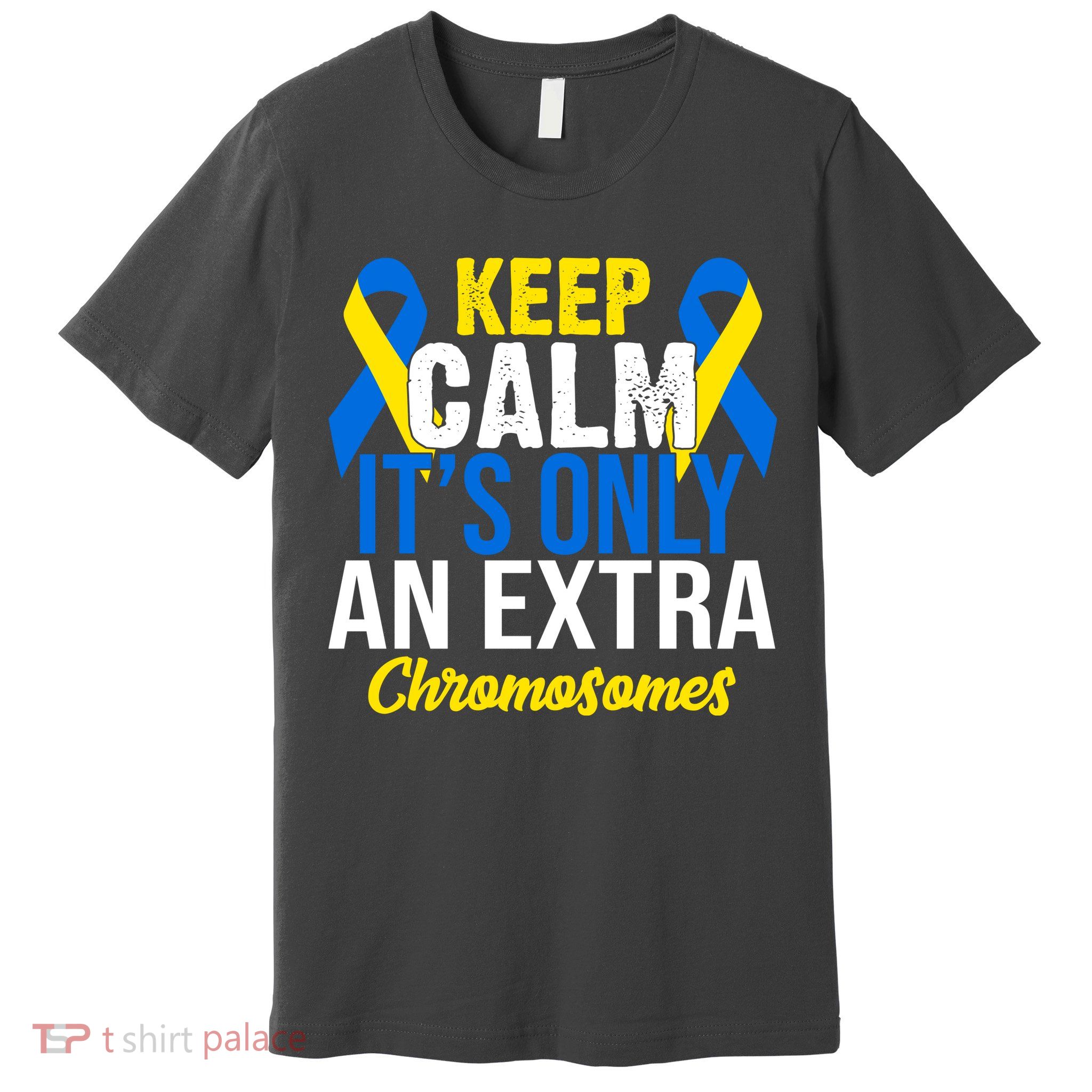 Keep Calm Its Only An Extra Chromosomes Down Syndrome Premium T-Shirt