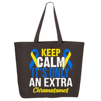Keep Calm Its Only An Extra Chromosomes Down Syndrome 25L Jumbo Tote