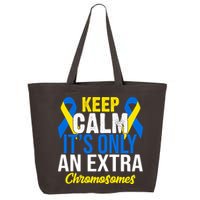 Keep Calm Its Only An Extra Chromosomes Down Syndrome 25L Jumbo Tote