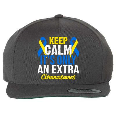 Keep Calm Its Only An Extra Chromosomes Down Syndrome Wool Snapback Cap