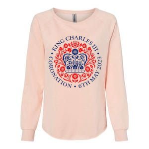 King Charles III Coronation Womens California Wash Sweatshirt