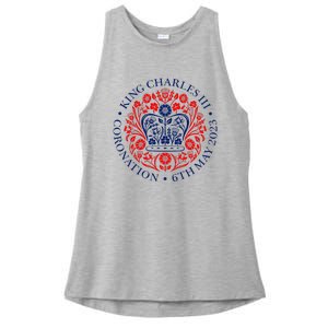 King Charles III Coronation Ladies PosiCharge Tri-Blend Wicking Tank