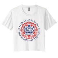 King Charles III Coronation Women's Crop Top Tee