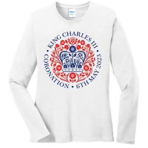 King Charles III Coronation Ladies Long Sleeve Shirt