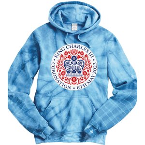 King Charles III Coronation Official Logo Watch Party Tie Dye Hoodie