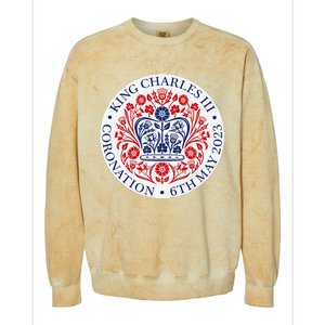 King Charles III Coronation Official Logo Watch Party Colorblast Crewneck Sweatshirt