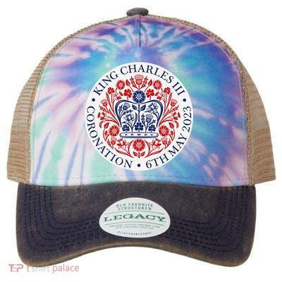 King Charles III Coronation Official Logo Watch Party Legacy Tie Dye Trucker Hat