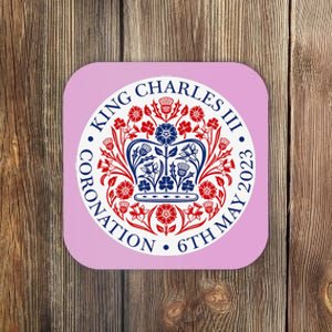 King Charles III Coronation Official Logo Watch Party Coaster