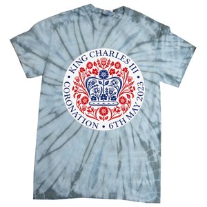 King Charles III Coronation Official Logo Watch Party Tie-Dye T-Shirt