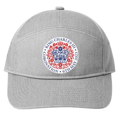 King Charles III Coronation Official Logo Watch Party 7-Panel Snapback Hat