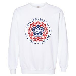 King Charles III Coronation Official Logo Watch Party Garment-Dyed Sweatshirt