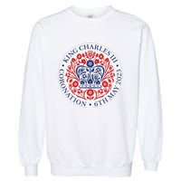 King Charles III Coronation Official Logo Watch Party Garment-Dyed Sweatshirt