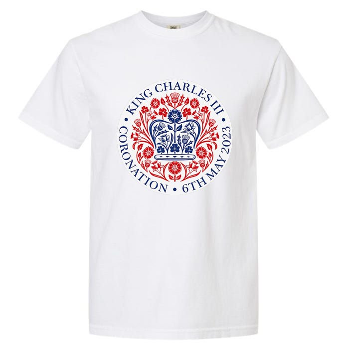 King Charles III Coronation Official Logo Watch Party Garment-Dyed Heavyweight T-Shirt