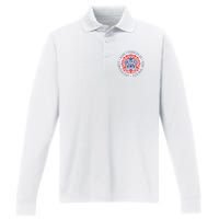 King Charles III Coronation Official Logo Watch Party Performance Long Sleeve Polo