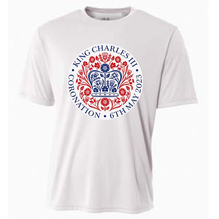 King Charles III Coronation Official Logo Watch Party Cooling Performance Crew T-Shirt