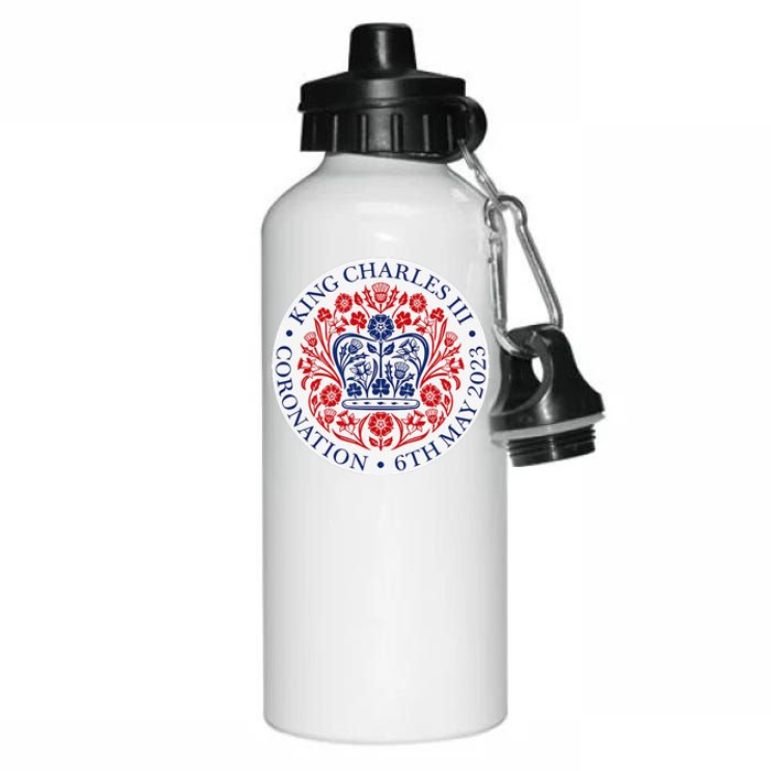 King Charles III Coronation Official Logo Watch Party Aluminum Water Bottle