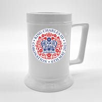 King Charles III Coronation Official Logo Watch Party Beer Stein