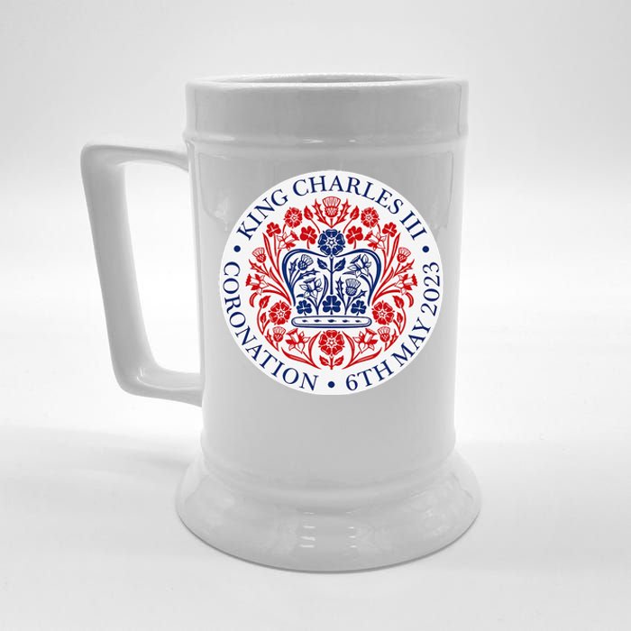 King Charles III Coronation Official Logo Watch Party Beer Stein