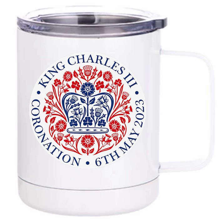 King Charles III Coronation Official Logo Watch Party 12 oz Stainless Steel Tumbler Cup