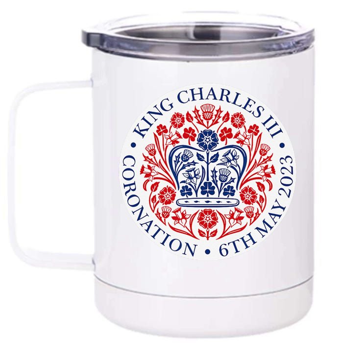 King Charles III Coronation Official Logo Watch Party 12 oz Stainless Steel Tumbler Cup