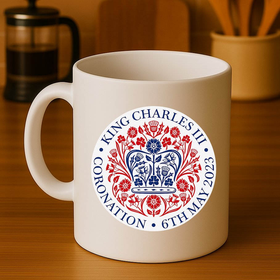 King Charles III Coronation Official Logo Watch Party Mug
