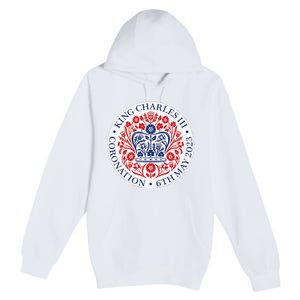 King Charles III Coronation Official Logo Watch Party Premium Pullover Hoodie