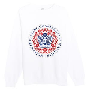 King Charles III Coronation Official Logo Watch Party Premium Crewneck Sweatshirt