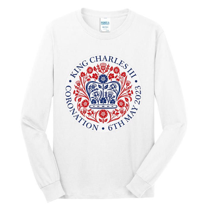 King Charles III Coronation Official Logo Watch Party Tall Long Sleeve T-Shirt